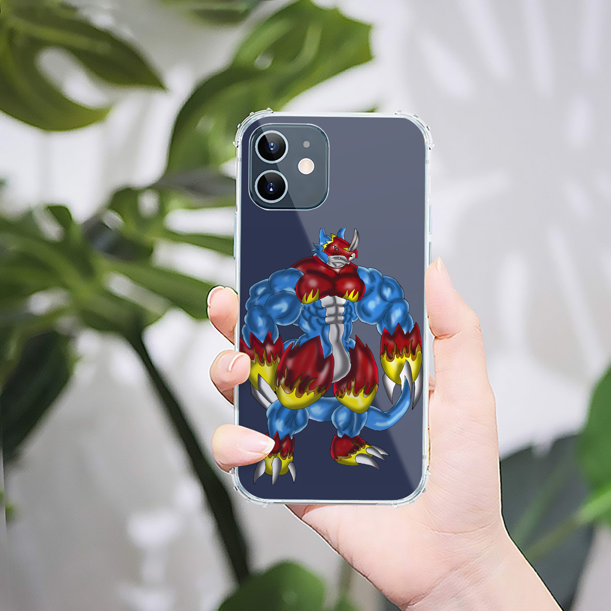 （画像用） Digimon デジタルモンスター/デジモン 【iPhone 12シリーズ対応】透明スマホケース（クリアソフトケース）